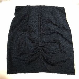 Anthro Leifsdottir Ruched Crepe Skirt